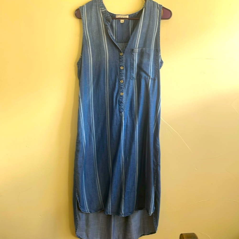 Anthropology Cloth and Stone High low Shirt Dress